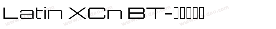 Latin XCn BT字体转换